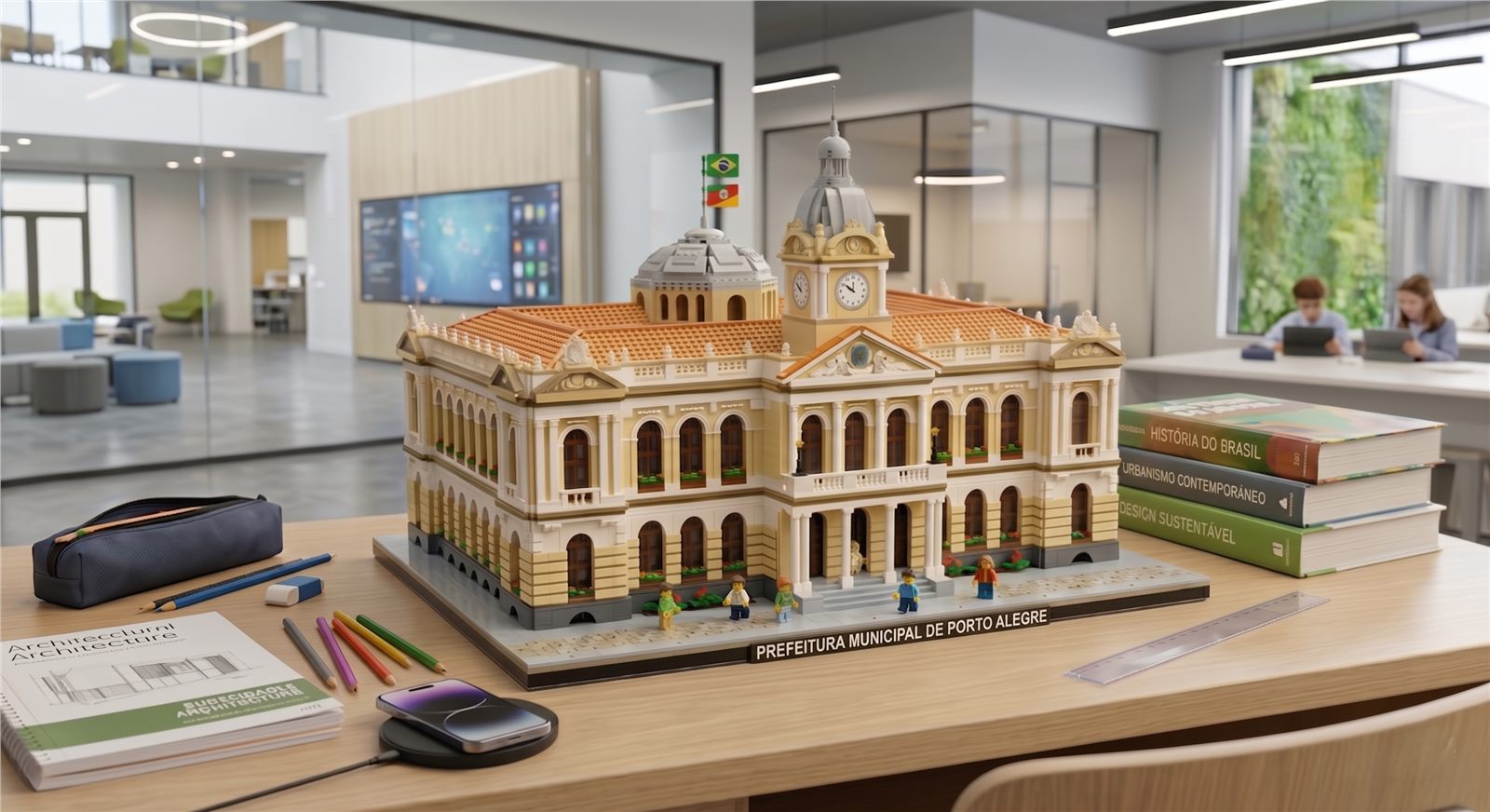 Kit personalizado da Prefeitura de Porto Alegre