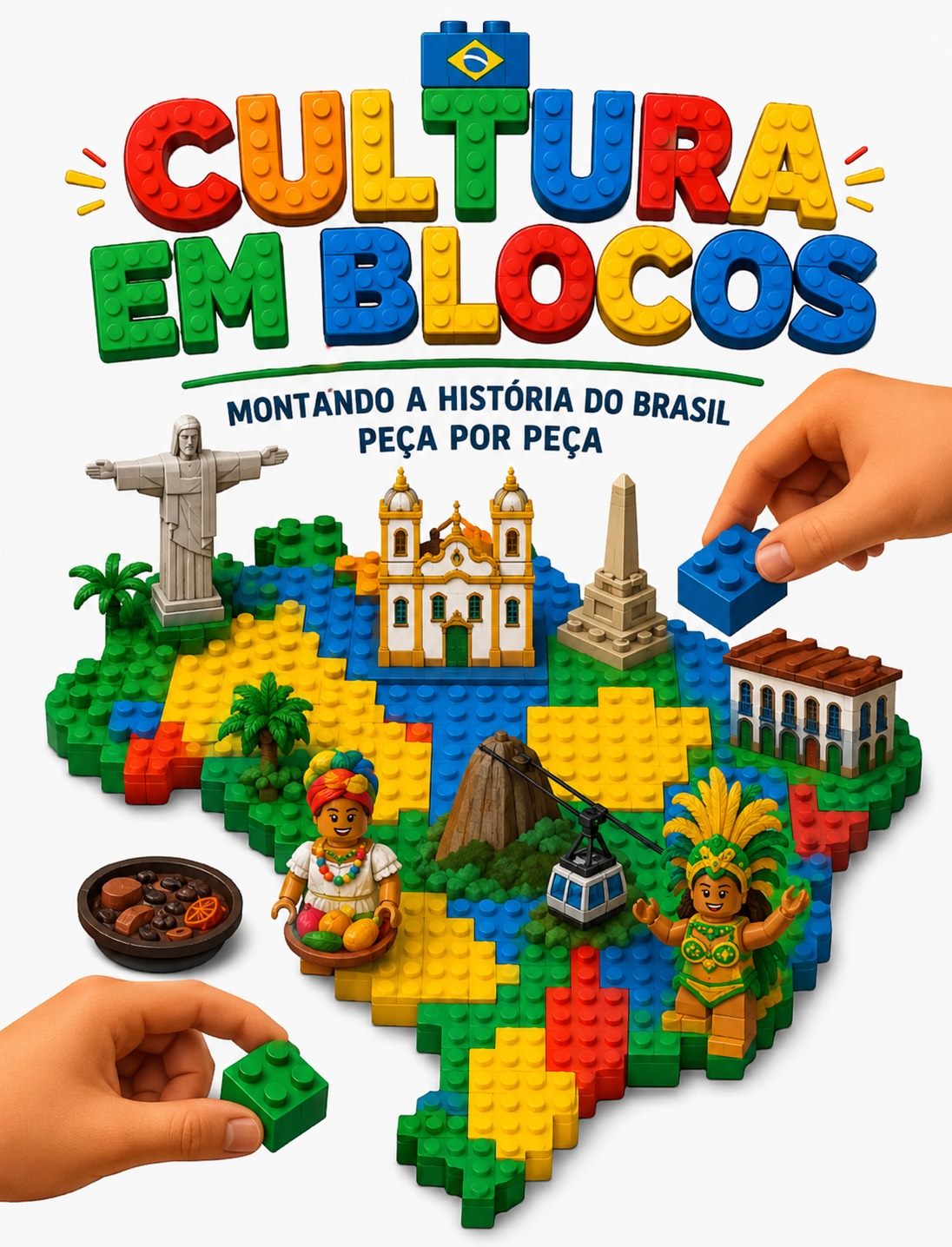 Pôster Cultura em Blocos: Montando a história do Brasil, peça por peça